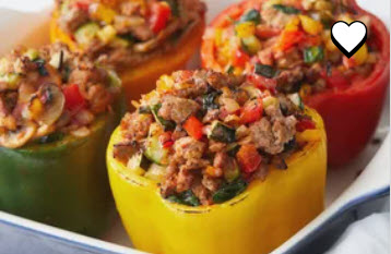 Stuffed Peppers with Turkey and Vegetables